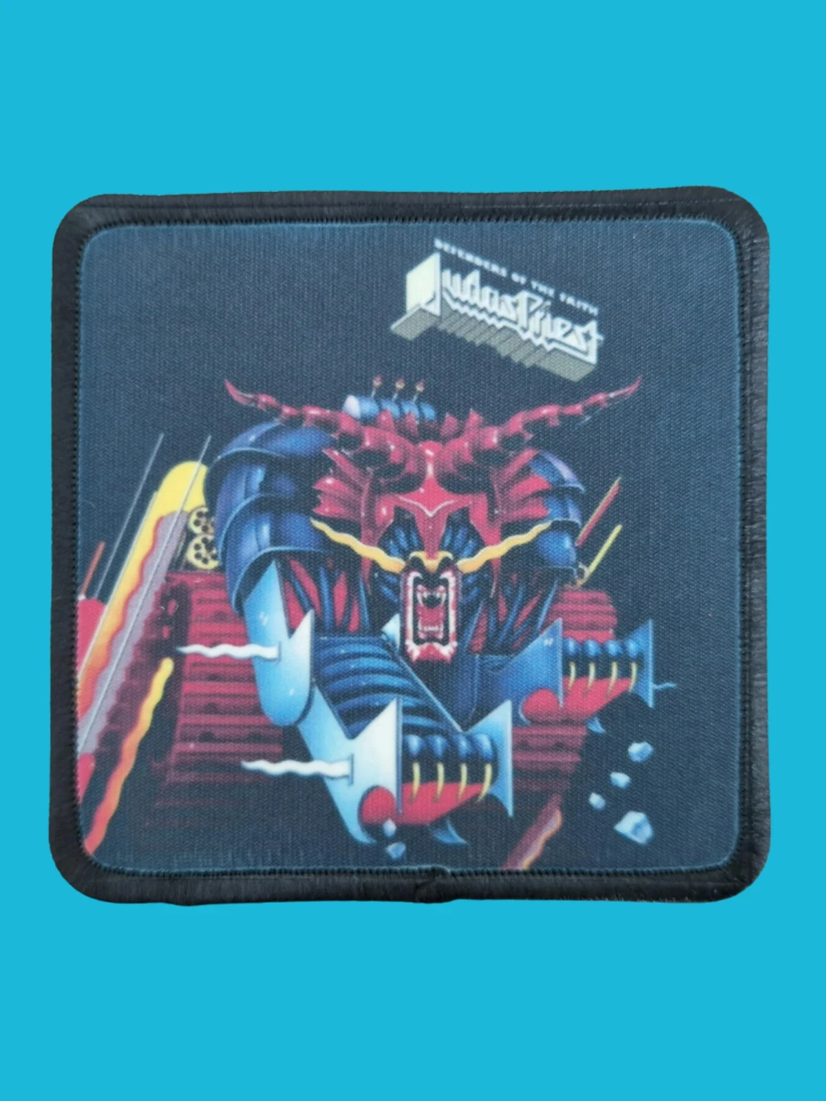 Patch Judas Priest - Defenders of The Faith - Imprimé - Carré de 7,5 x 7,5 centimètres